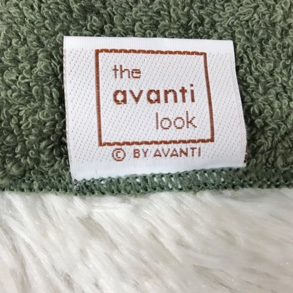 Set of 5 Avanti Olive Tassel Chiffon 100% Cotton Washcloths - Picture 7 of 8